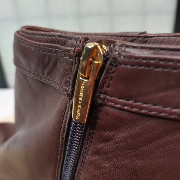 Vince Camuto Chrissa Brown Supple Leather Heeled Ankle Boots Women US 10M - Picture 13 of 16